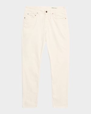 Men's Slim Straight-Leg Cotton-Blend Five-Pocket Pants