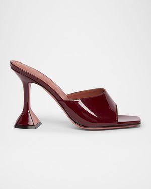 Lupita Patent Pedestal Mule Sandals