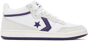 Converse Baskets mi-montantes Fastbreak Pro blanc et gris