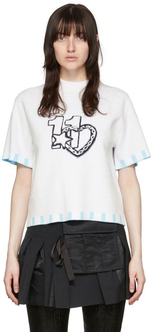 We11done White Viscose T-Shirt