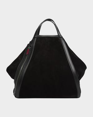 Men's Pyramid Leather Sling Bag