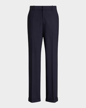 High-Rise Relaxed Straight Pants