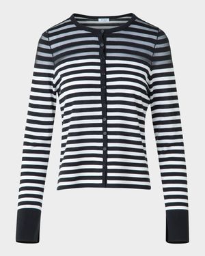 Kodak Stripes Merino Wool Cardigan