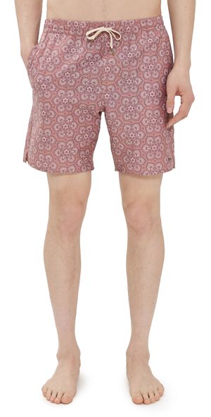 Rhythm Verita Beach Shorts 7.5 Rust 28