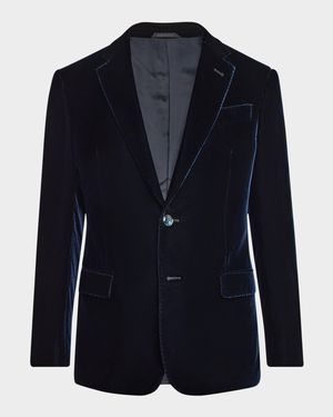 Men's Velvet Notch Lapel Dinner Jacket