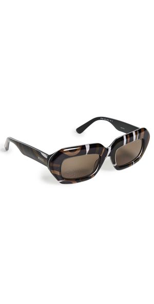 Pucci Square Sunglasses Animal/Brown One Size