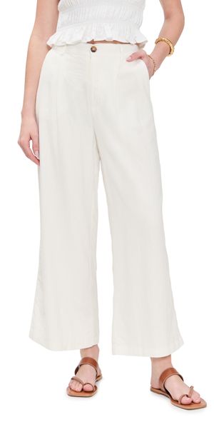 Z Supply Topanga Linen Pants White L