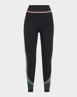 Check Jacquard Seamless Leggings