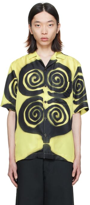 Nanushka Black & Yellow Bodil Shirt