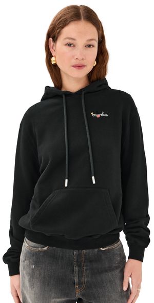 Off-White Arrow Glass Flower Hoodie Black M