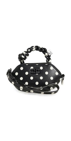 GANNI Bou Nano Printed Bag Black One Size