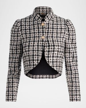 Ilaria Cropped Tweed Jacket