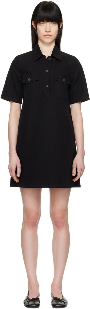 A.P.C. Black Selia Minidress