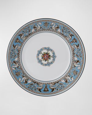 Florentine Turquoise Salad Plate 8"