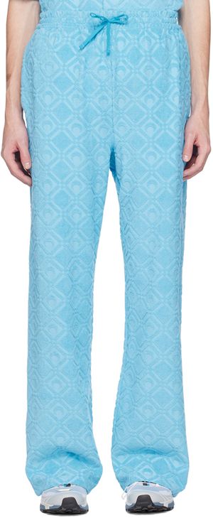 Marine Serre Blue Moon Sponge Lounge Pants