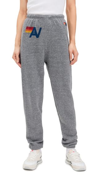 Aviator Nation Logo Sweatpants Heather Grey L