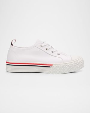 Collegiate Low-Top Canvas Sneakers