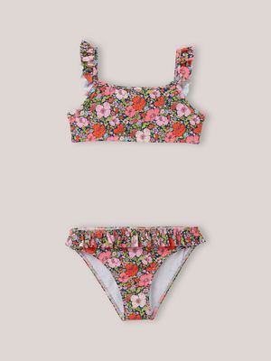 Cyrillus - Maillot de bain 2 pièces - tissu liberty - Taille 16A - Rose