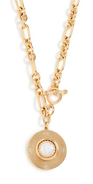Brinker + Eliza Saturn Necklace Gold One Size