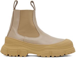 Sofie D'Hoore Beige Fabulous Chelsea Boots