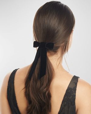 Velvet Bow Barrette