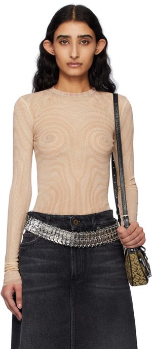 Jean Paul Gaultier Pink 'The Spirale' T-shirt