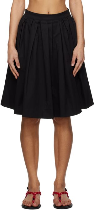 MSGM Minijupe noire à plis