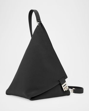 Men's Twins Leather Triangle Shoulder Bag