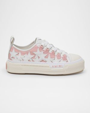 Stars Low-Top Canvas Platform Sneakers