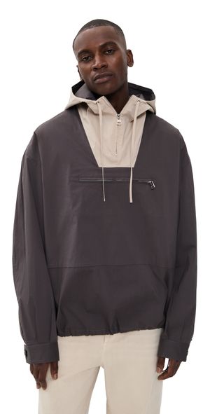 JW Anderson Contrast Hood Anorak Charcoal M