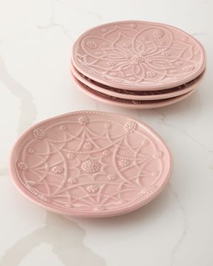 Jardins Du Monde Assorted Side/Cocktail Plates, Set of 4