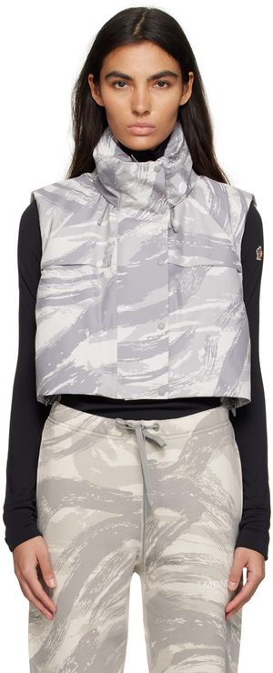 Moncler Genius Veste Vanilis grise rembourrée en duvet - 4 Moncler HYKE