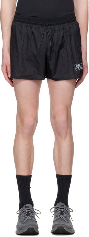 OVER OVER Black Track Shorts