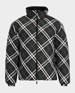 Men's Check Down Jacket