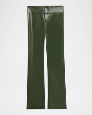 Olivia Vegan Leather Bootcut Pants