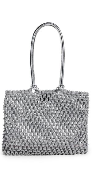 Clare V. Sandy Bag Silver One Size