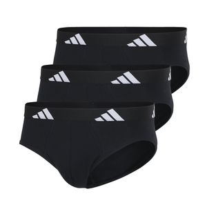 Adidas Underwear - Lot de 3 slips homme active flex cotton adidas sport - Taille 2XL - Noir