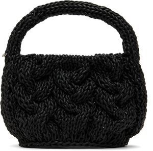 JW Anderson Black Small Cable Knit Bag