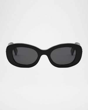 B. ZERO1 Oval Acetate and Nylon Sunglasses