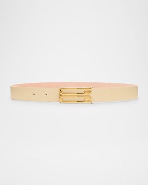 B-Logo Leather Belt