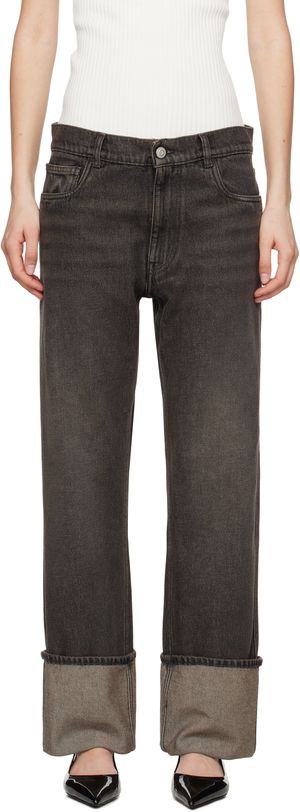 Coperni Black Denim Boyfriend Jeans