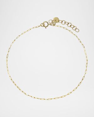 14K Gold Baby Open Link Chain Bracelet