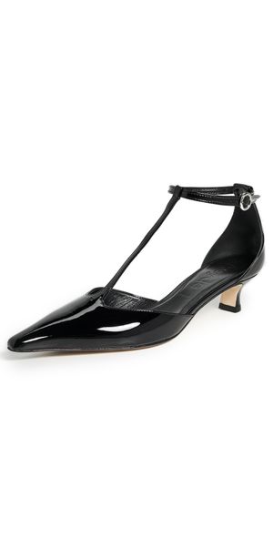 AEYDE Liz Patent Calf Leather Black Heels Black 36