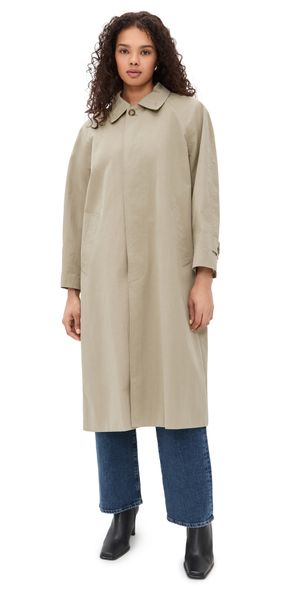 DUNST Refined Mac Coat Khaki XS
