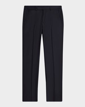 Men's Trofeo Wool Flat-Front Trousers