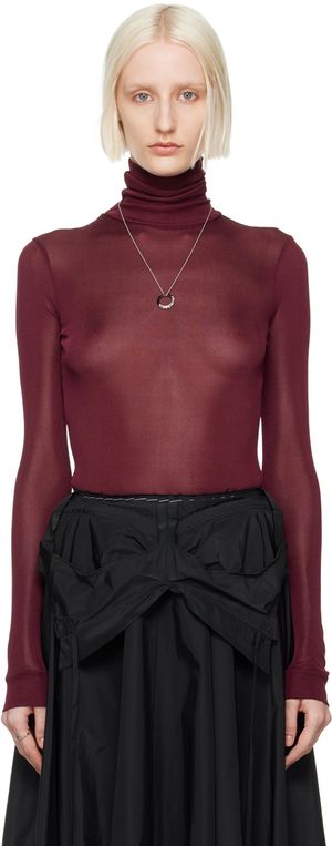 Maison Margiela Burgundy Antistram Bodysuit