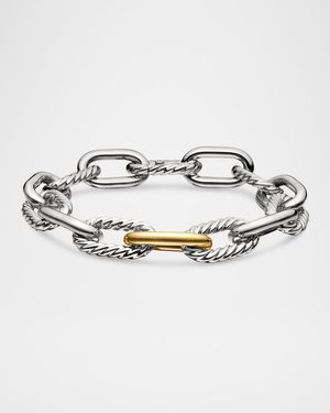 DY Madison Bracelet in Silver with 18K Gold, 11mm