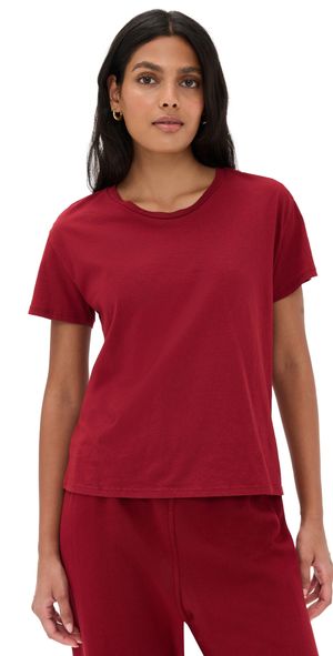 perfectwhitetee Harley Cotton Short Sleeve Boxy Tee Maple XS