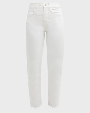Carly Kick Flare Raw Hem Ankle Jeans