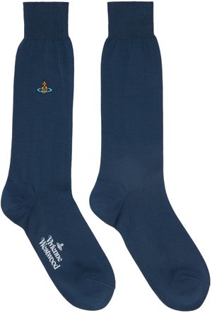 Vivienne Westwood Chaussettes bleu marine